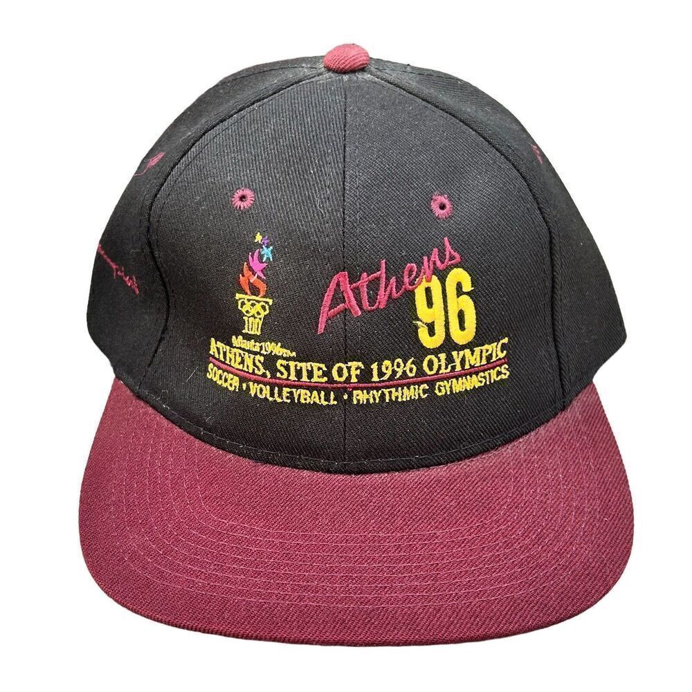 1996 Athens Olympic Champion Adjustable Wool Snapback‎ Cap Hat NWOT Vintage